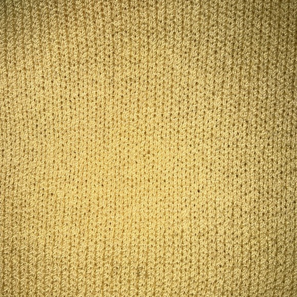 St John Collection Sweater Cardigan Yellow Large Made In USA *flaw - Picture 9 of 9